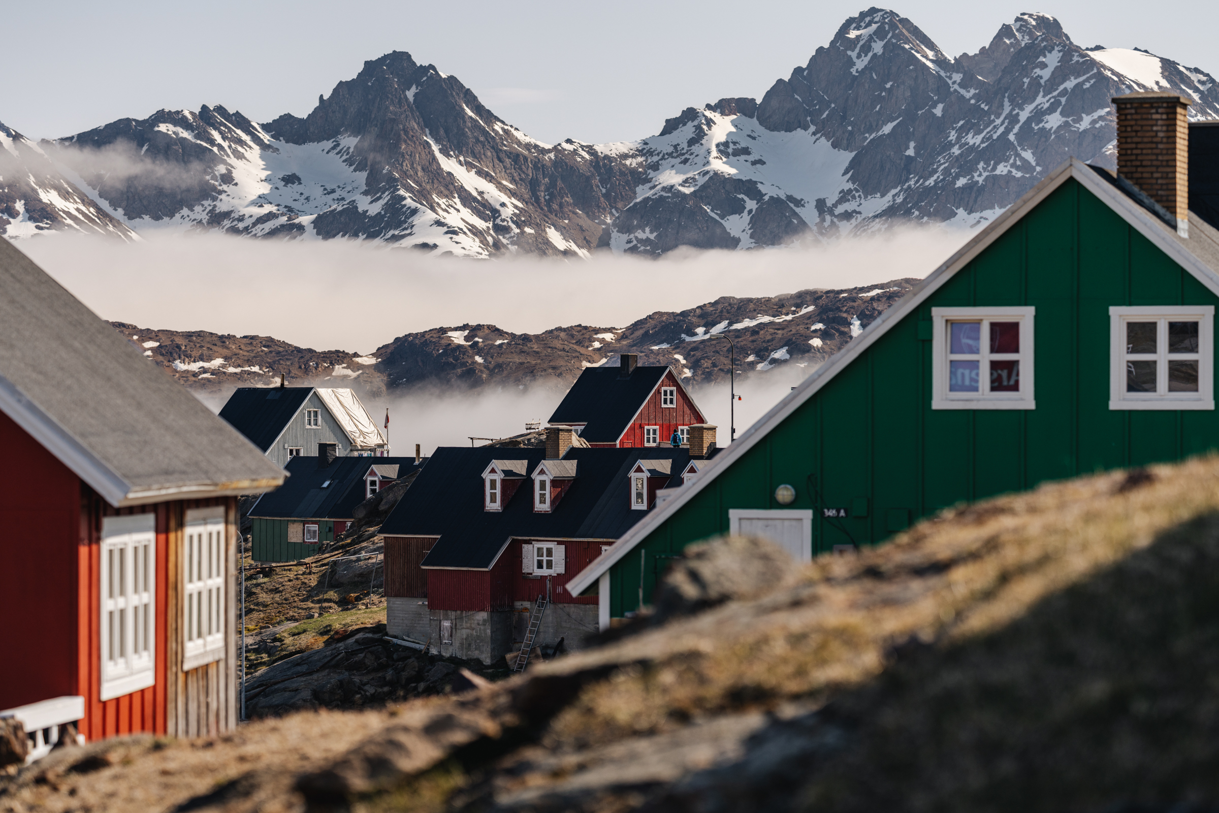 Close up on colourful houses of Tasiilaq. Photo by Filip Gielda - Visit East Greenland
