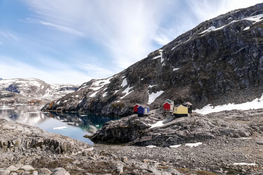 Location of the huts at Pupik. Photo by Anna Burdenski - Visit East Greenland