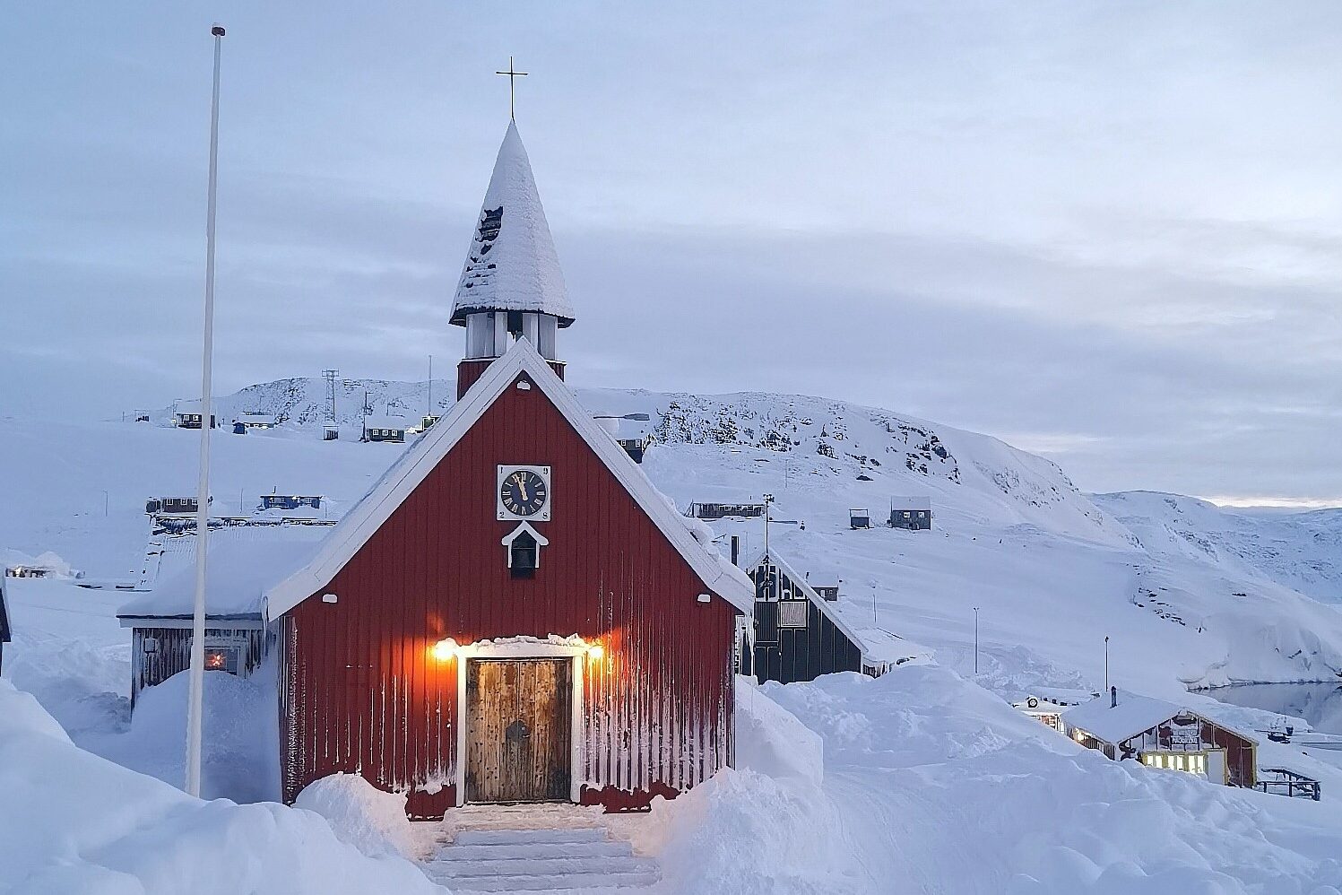 The church in Ittoqqortoormiit. Photo by Ken Madsen - Visit Greenland
