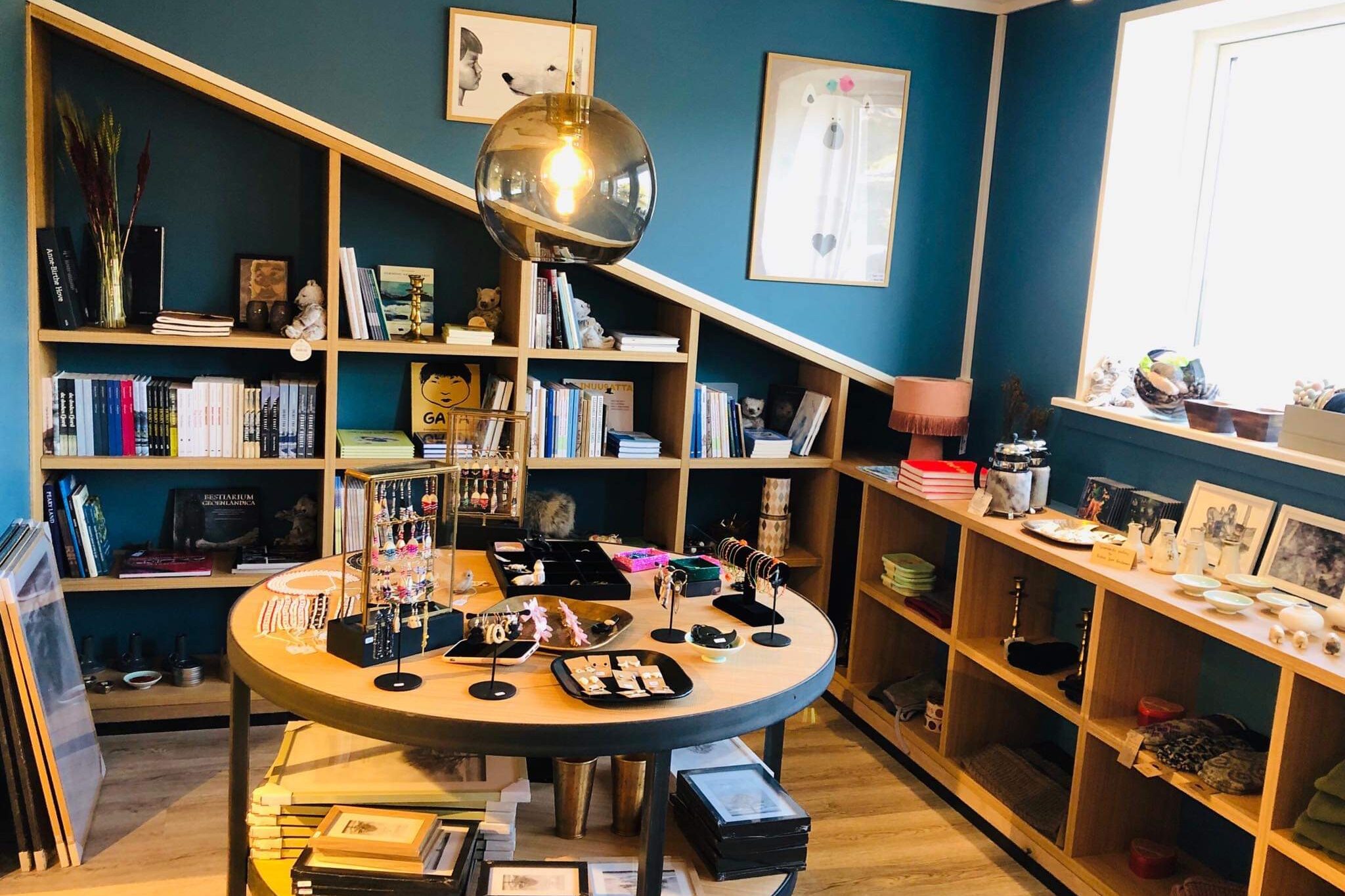 Inside the local boutique shop Navaran in Tasiilaq.
