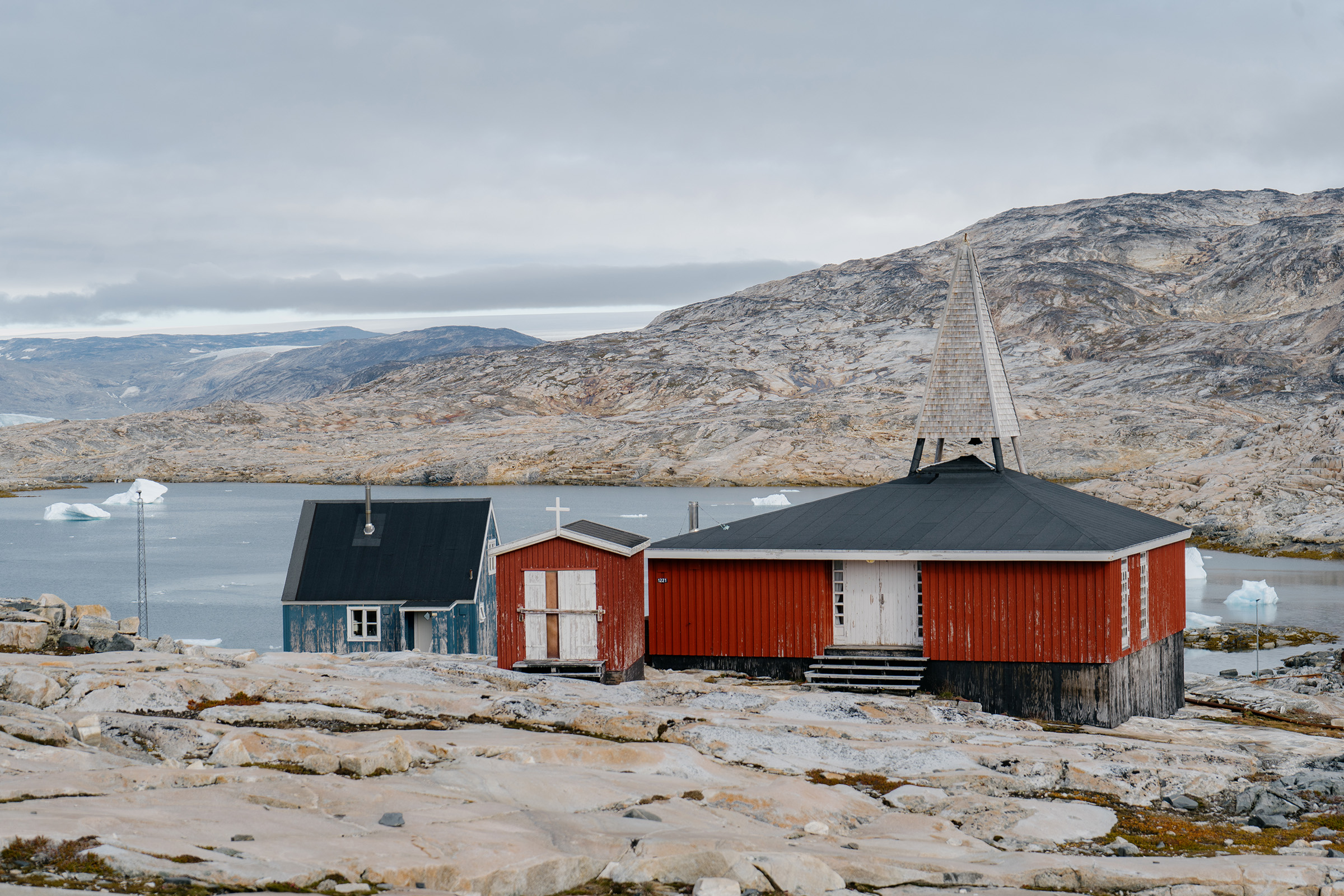 The church of Isertoq from another angle.