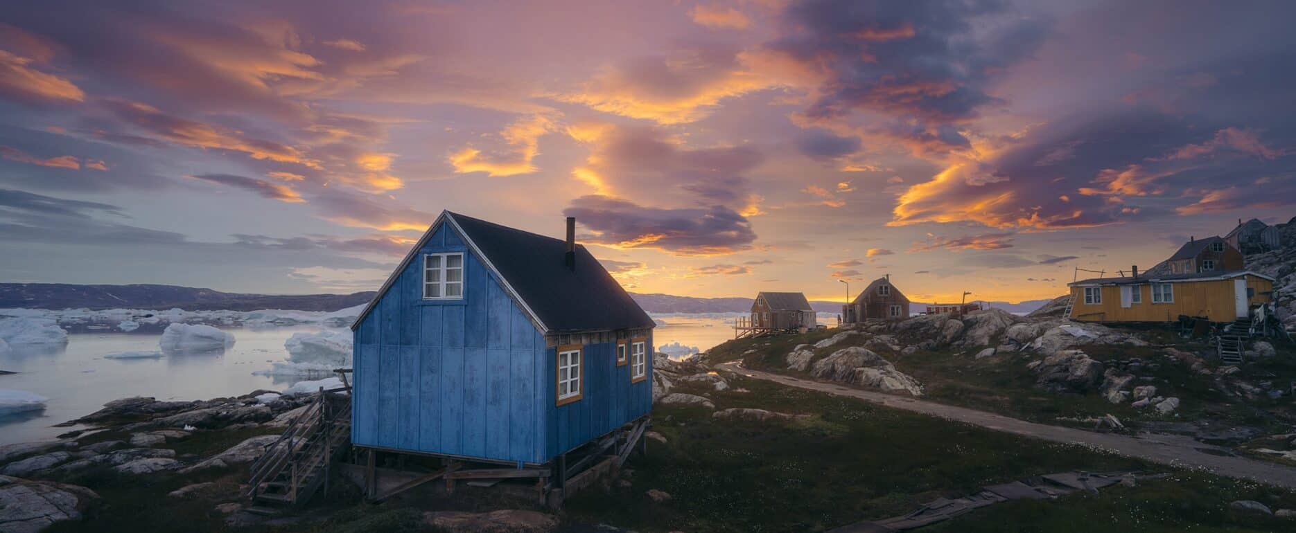 Sunset at Tiilerilaaq.